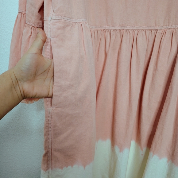 Holding Horses By Anthropologie Lilibet Dip Dye Baby Doll Dress Sz M Cotton. - Picture 6 of 11